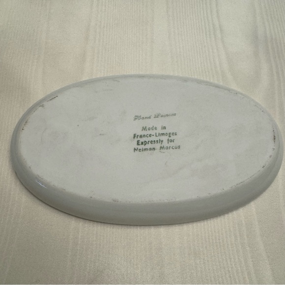 Vintage Limoges France Expressly Made For Neiman Marcus Toothbrush Holder Set - Picture 13 of 15